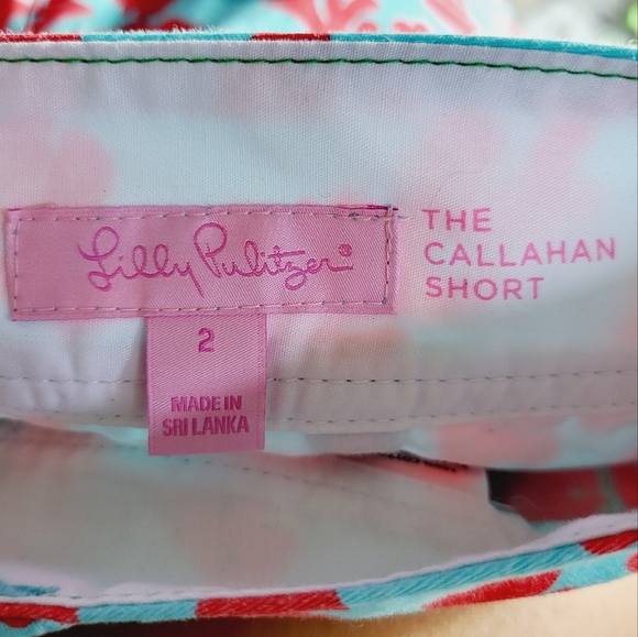 Lilly Pulitzer The Callhan Short Blue and Orange Print - Picture 5 of 5